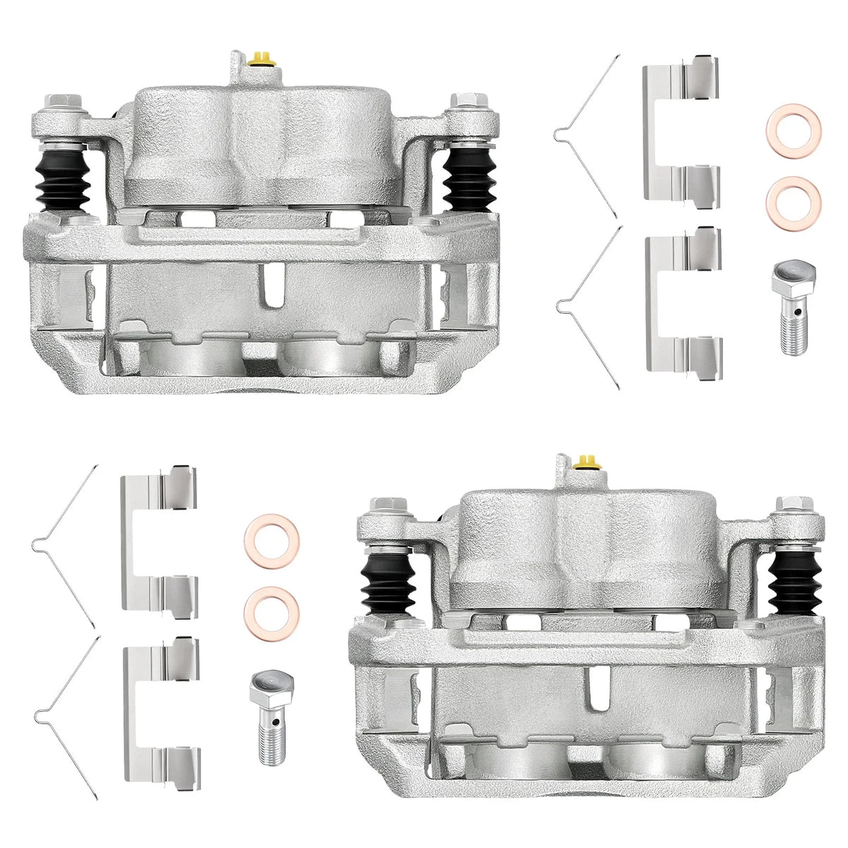 Pair Front Brake Calipers for Honda Ridgeline Pilot (2016–2020)