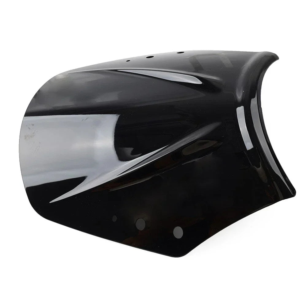 Windshield Deflector - Black Plastic for Motorcycle Universal