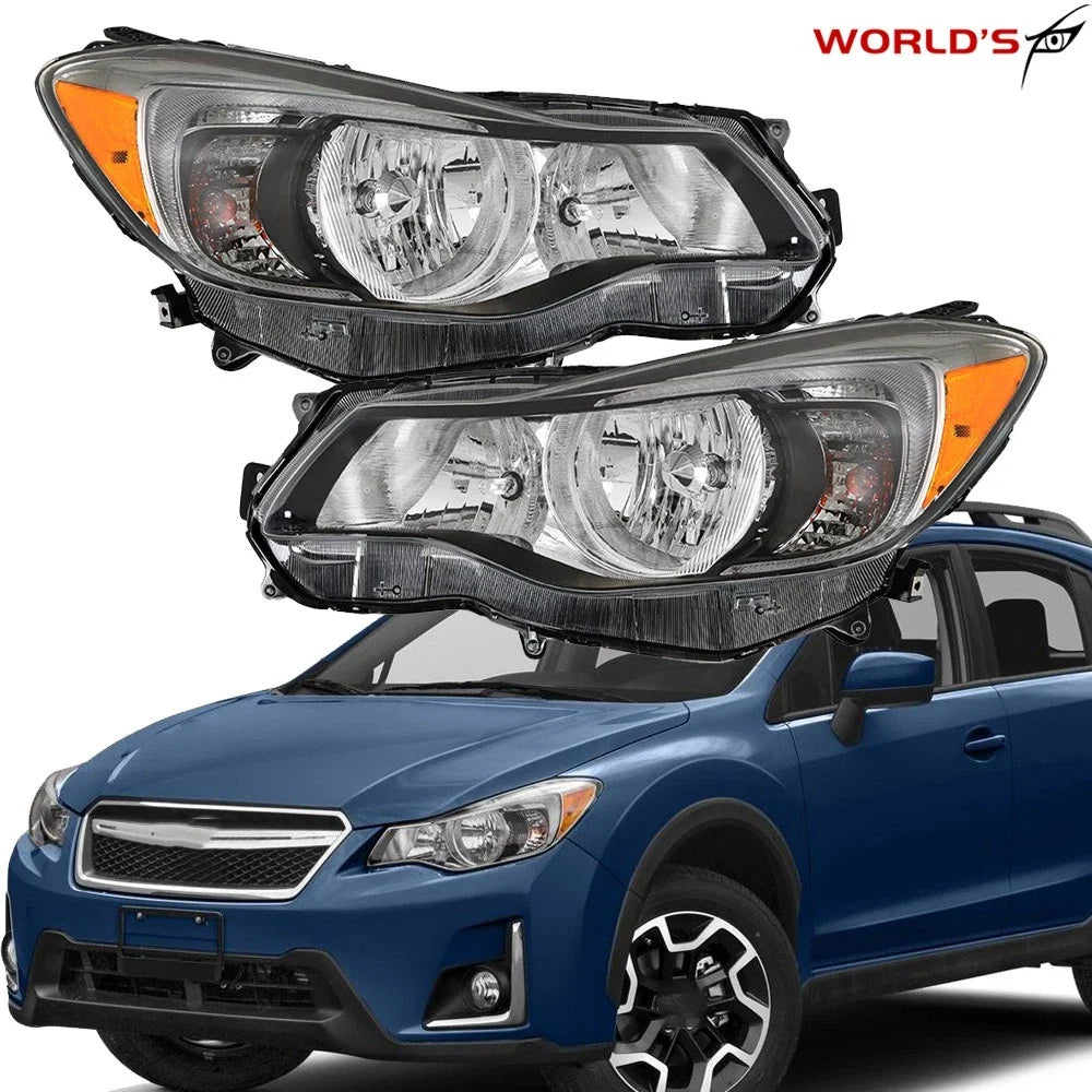 Halogen Headlight Set for Subaru Impreza, Crosstrek (2012–2016) Clear Lens