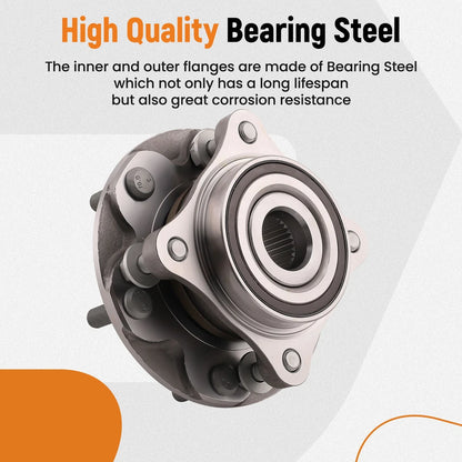 Wheel Hub Bearing Assembly Front for Toyota Tacoma 4WD 1995-2023 950-001