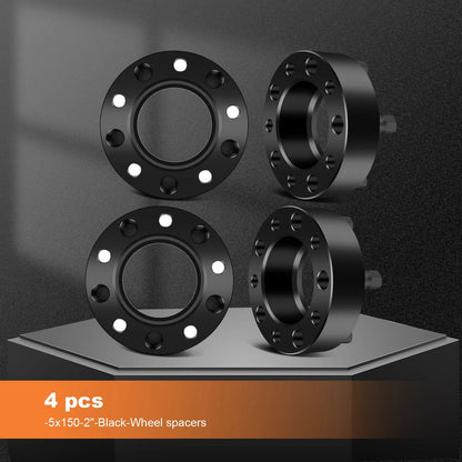 5x150 Hubcentric Wheel Spacers 2" for Toyota Tundra, Lexus, Land Cruiser