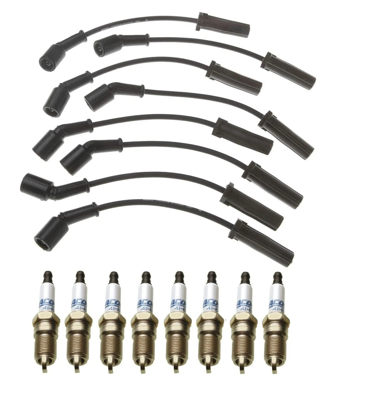 Pro Ignition Wire Set & ACDelco Platinum Spark Plugs for Chevrolet 8.1 V8 (2001–2006)