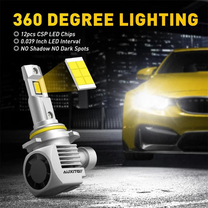 LED Headlight Bulbs Kit 9005 for EV - 2X High/Low Beam, 6000K