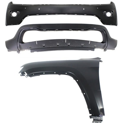 Bumper Cover Fender for Jeep Grand Cherokee (2014–2015) Front Kit