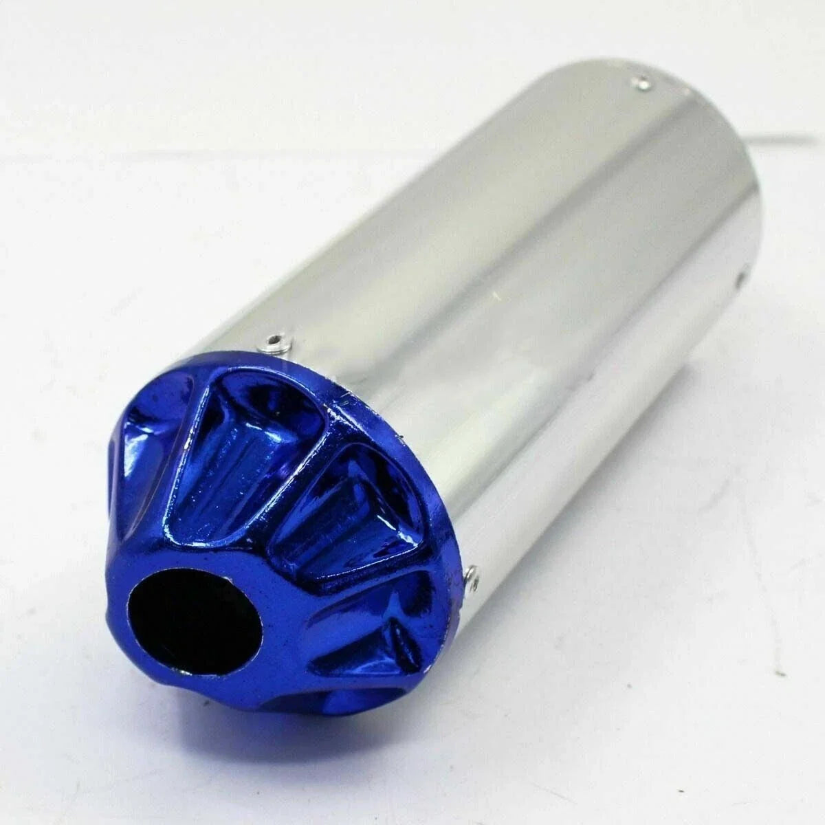 Exhaust Muffler Pipe 28mm in Black Silver for Pitpro Atomik 50cc 70cc 110cc