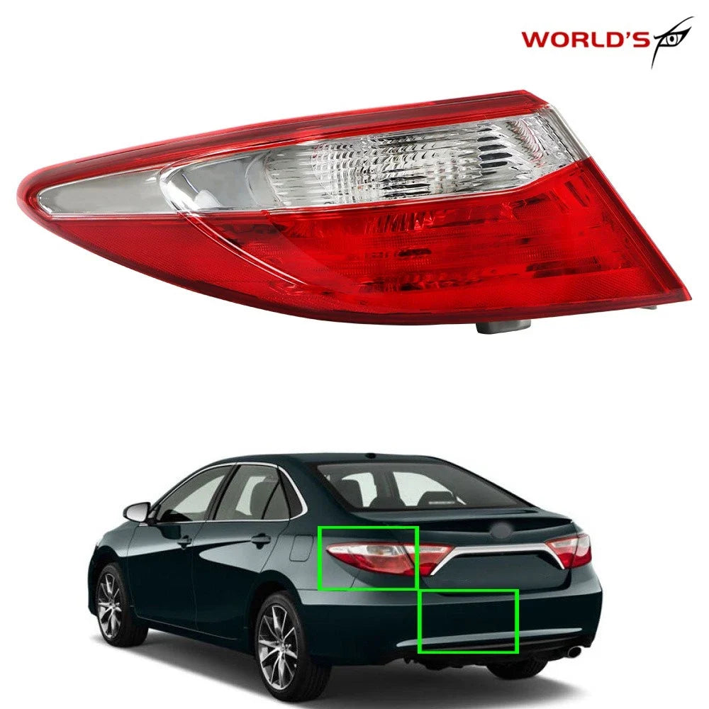 Outer Tail Light for Toyota Camry (2015–2017) Halogen Driver Side