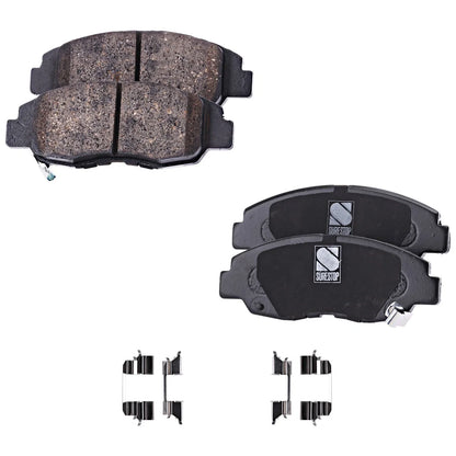 Brake Pad and Disc Kit with Ceramic Pads for Honda Accord 1998-2002