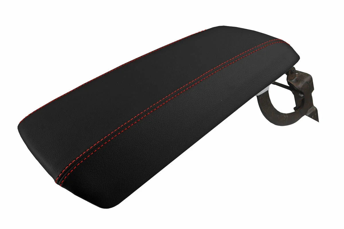 Console Lid Pull Over Armrest Cover for Ford Edge (2011–2020) Red Stitch