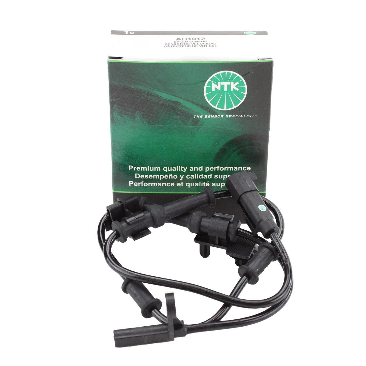 Front Wheel Speed Sensor AB1012 by NTK for Toyota Hilux N70