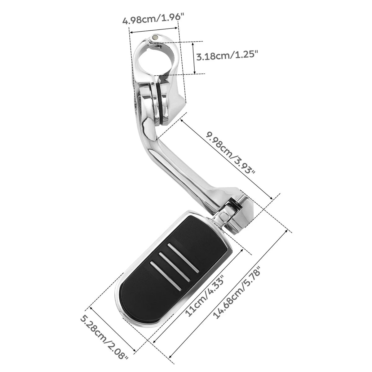 Highway Engine Guard Footpeg 1-1/4" Chrome for Harley Bikes