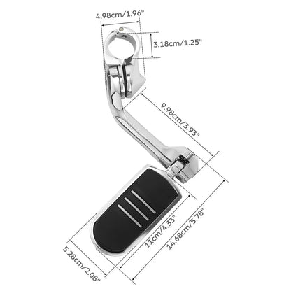Highway Engine Guard Footpeg 1-1/4" Chrome for Harley Bikes