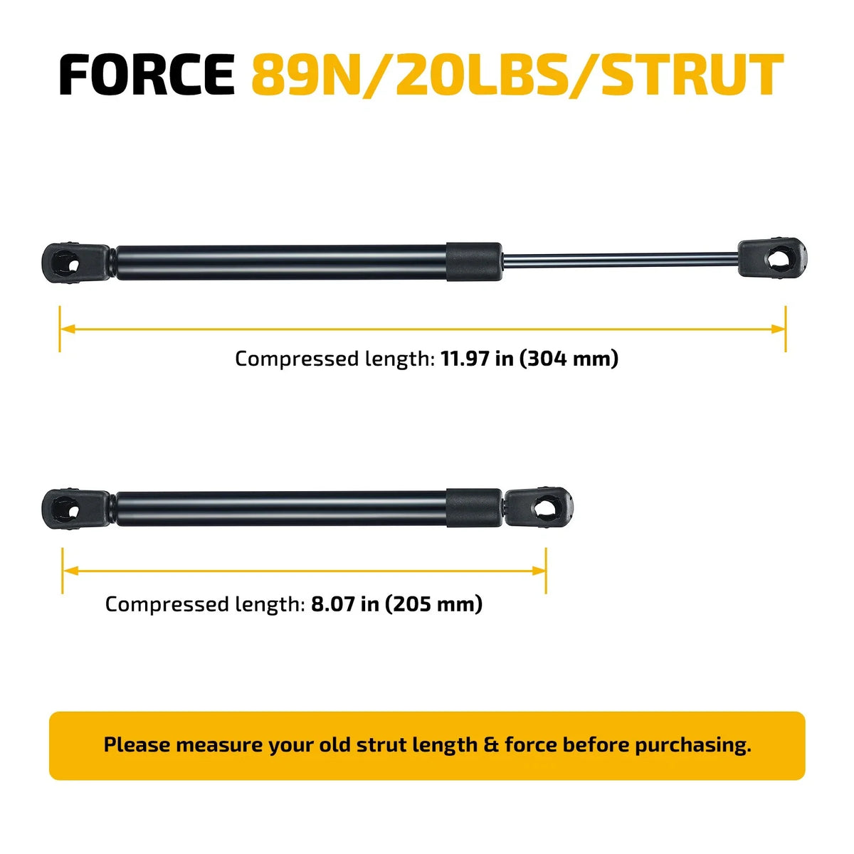 Gas Strut Shock Lift Support for Truck Canopy Cap (C16-15053)