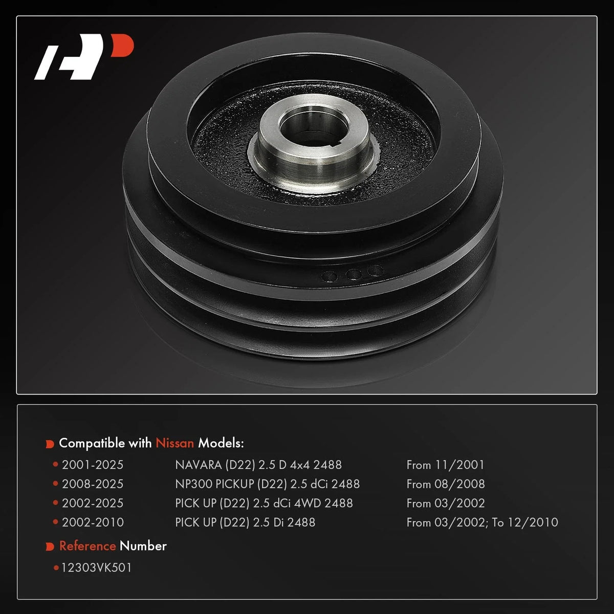 Crankshaft Belt Pulley for NP300 Nissan Navara (2014-2023)
