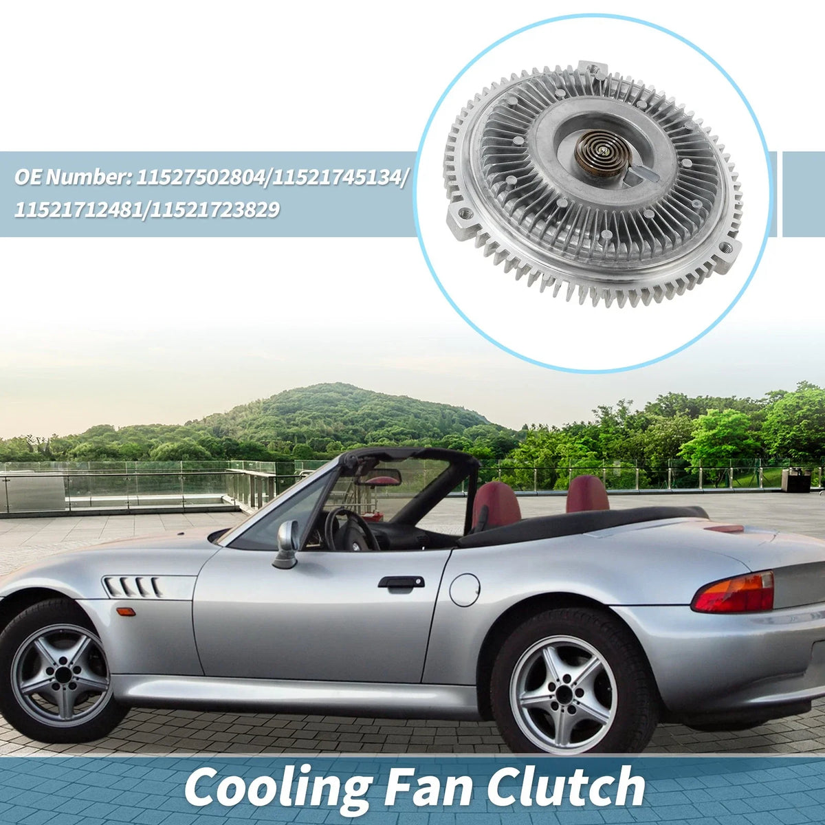 Engine Cooling Fan Clutch for BMW 323ci (2000) No. 11527502804