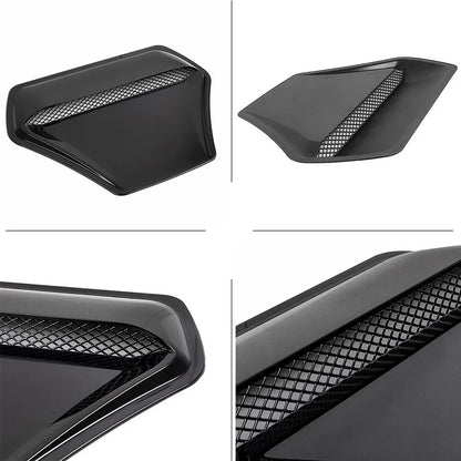 Air Flow Intake Hood Scoop Vent Cover in Black - Universal