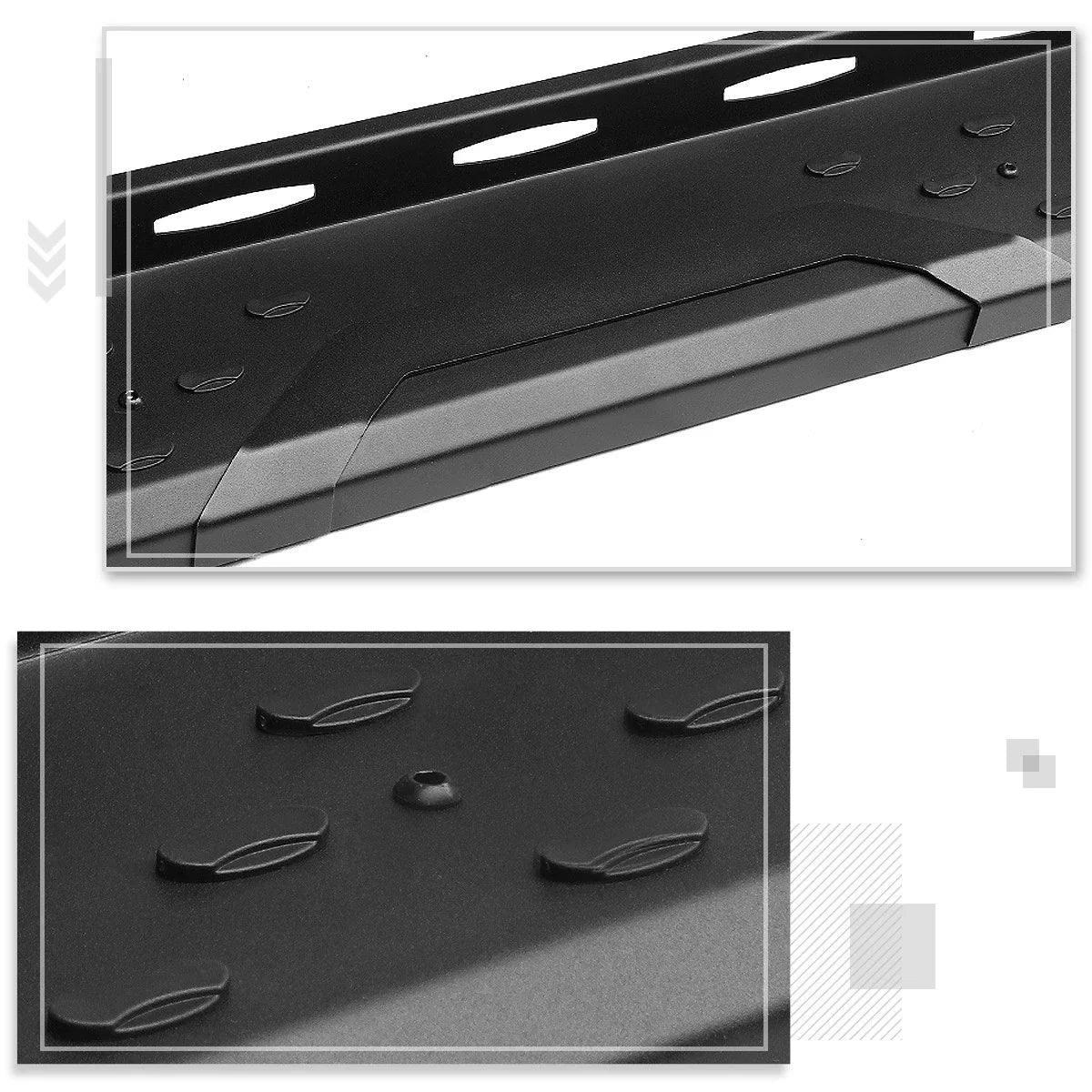 Crew Cab Side Step Bars Set of 2 for Silverado/Sierra 2007-2020
