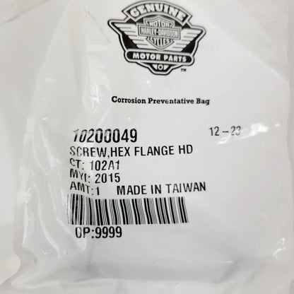 Hex Flange Screw (Part No. HD 10200049) for Harley-Davidson