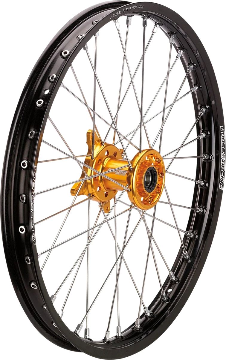 Complete Wheel Assembly for Moose Offroad SX-1 (Front) - Black/Gold