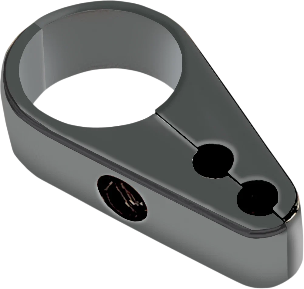 Die-Cast Cable Clamp for Harley Dual Throttle (1" Frame, Black)