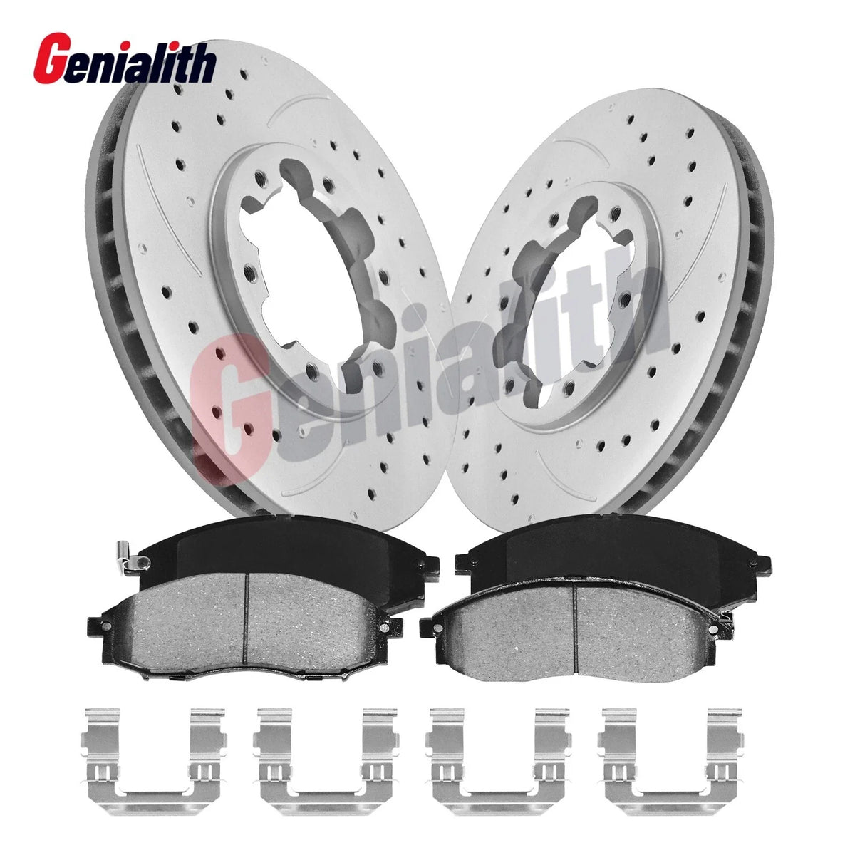 Front Brake Rotors & Ceramic Pads Set for Nissan Xterra (2000–2004)