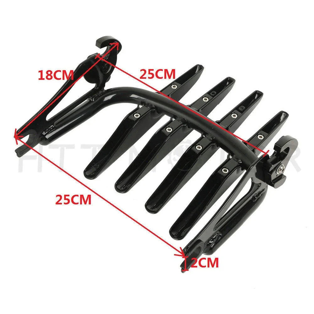 Detachable Stealth Luggage Rack for Harley Touring FLHR FLTR (2009–Present)