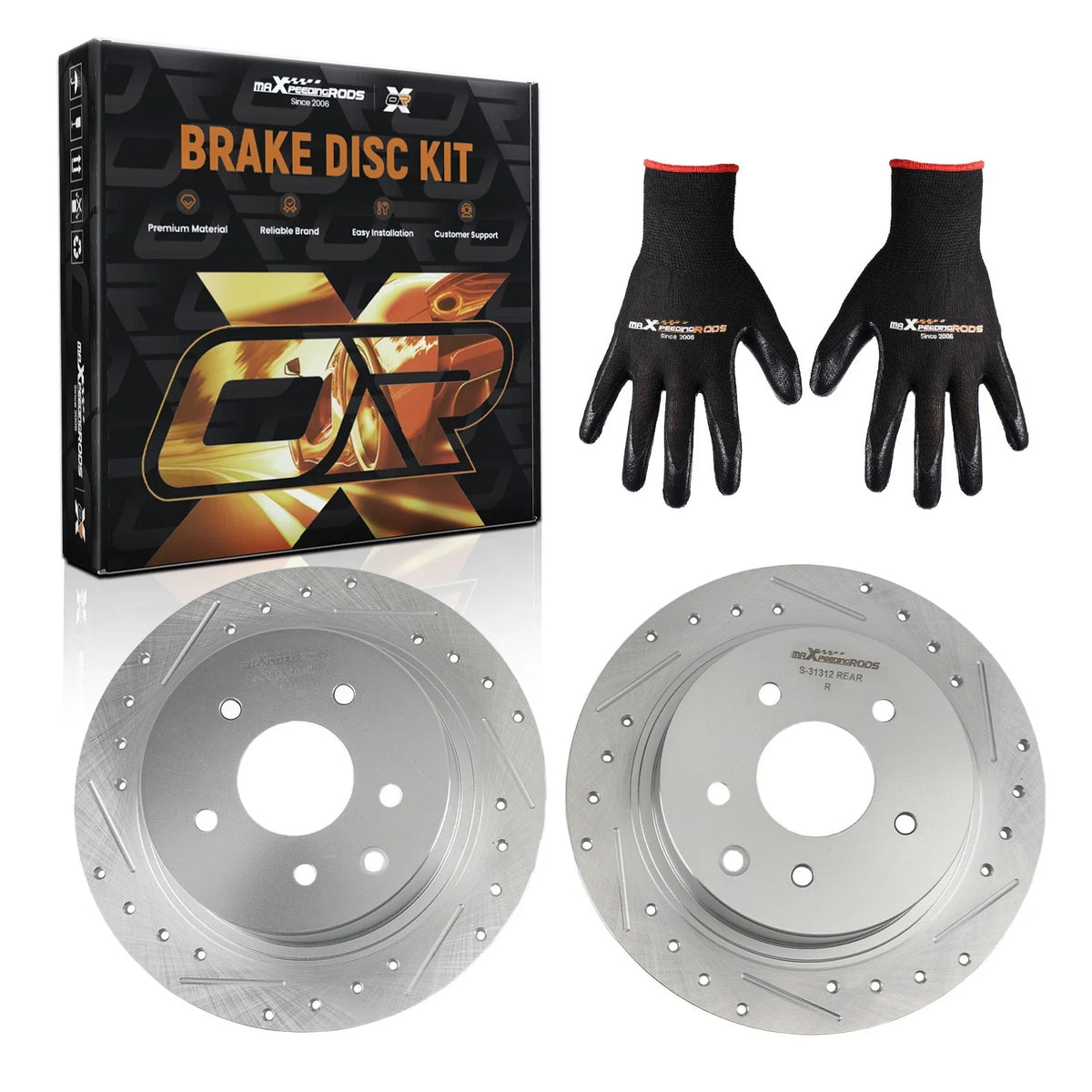 Drilled & Slotted Brake Disc for Nissan Altima 2002-2025