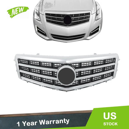 Matte Chrome Upper Grille for Front Bumper - Cadillac ATS 2013-2014