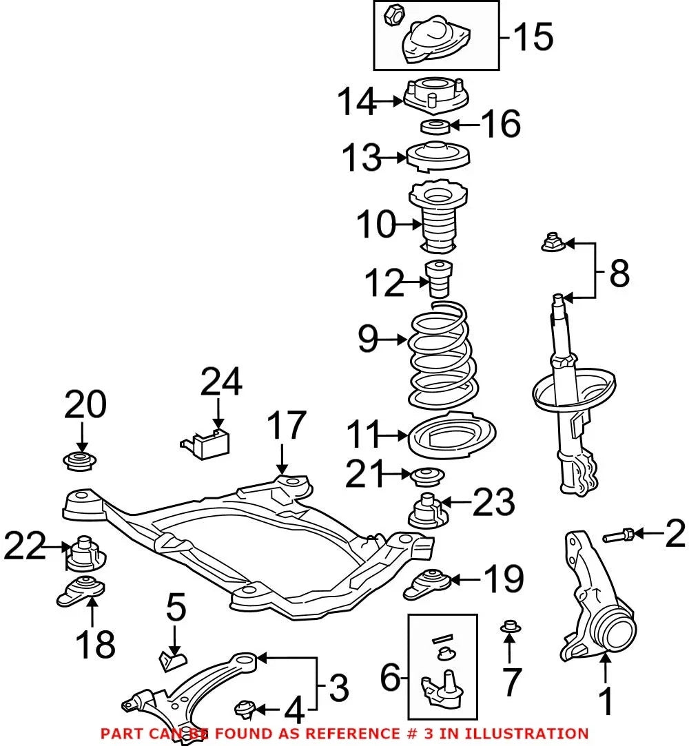 Front Passenger Right Suspension Control Arm for Lexus ES300 (2002)