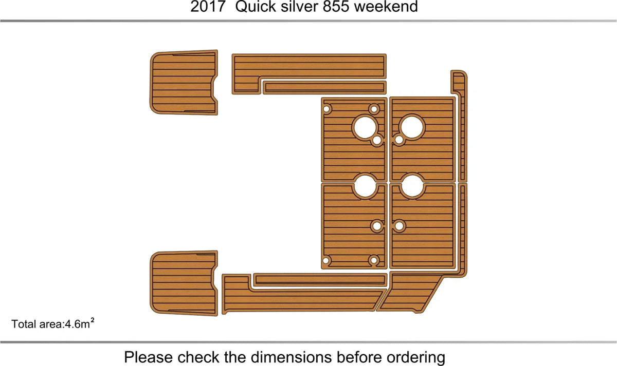 EVA Foam Cockpit Pads for Quicksilver 855 Weekend (2017)