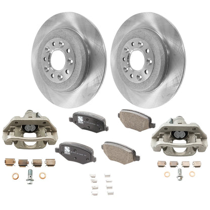 2X Rear Brake Kit with Calipers for Lincoln MKX, Ford Edge (2011–2014)