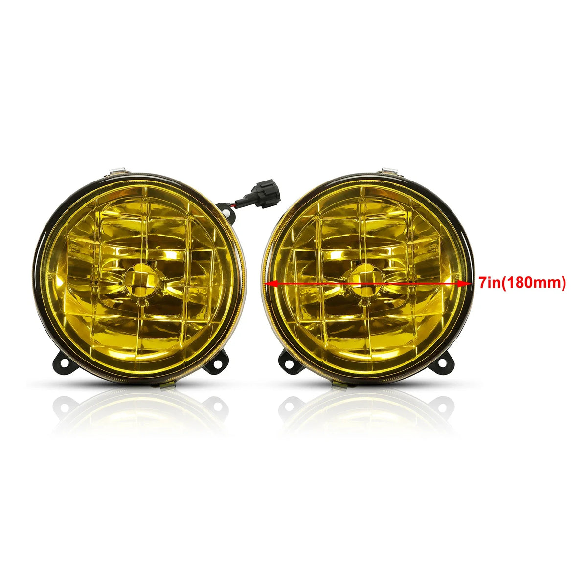 Fog Lights Set of 2 with Yellow Lens for Subaru Impreza 2002-2003