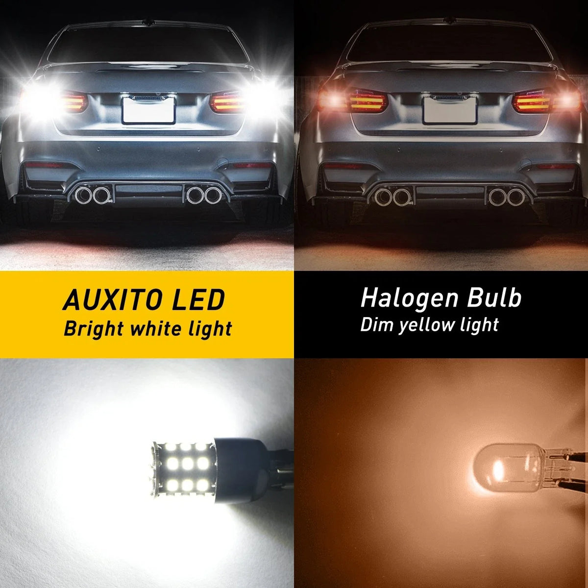 Backup Reverse Light Bulbs 2X LED 7440 7443 7444 for Toyota Hilux N70