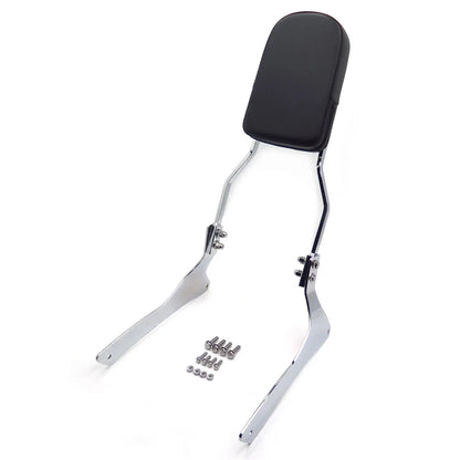 Chrome Flame Sissy Bar Backrest Pad for Suzuki Boulevard C90/VL1500