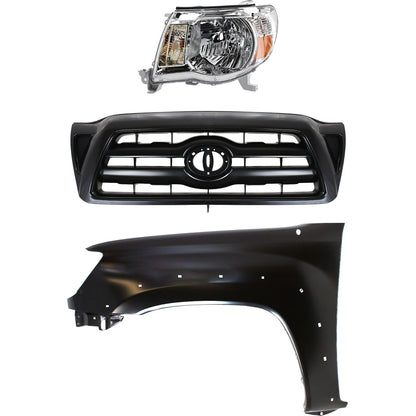Headlight Kit for Toyota Tacoma (2005–2011) Driver Side Halogen 4WD