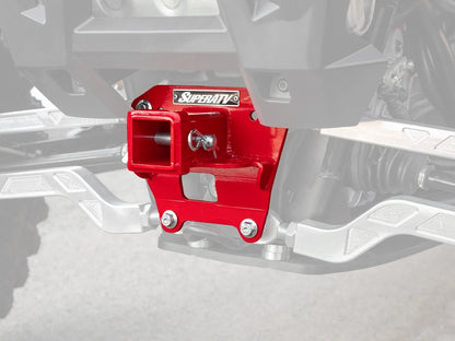 2-Inch Rear Hitch for Polaris RZR RS1 (2018–2021) - Red