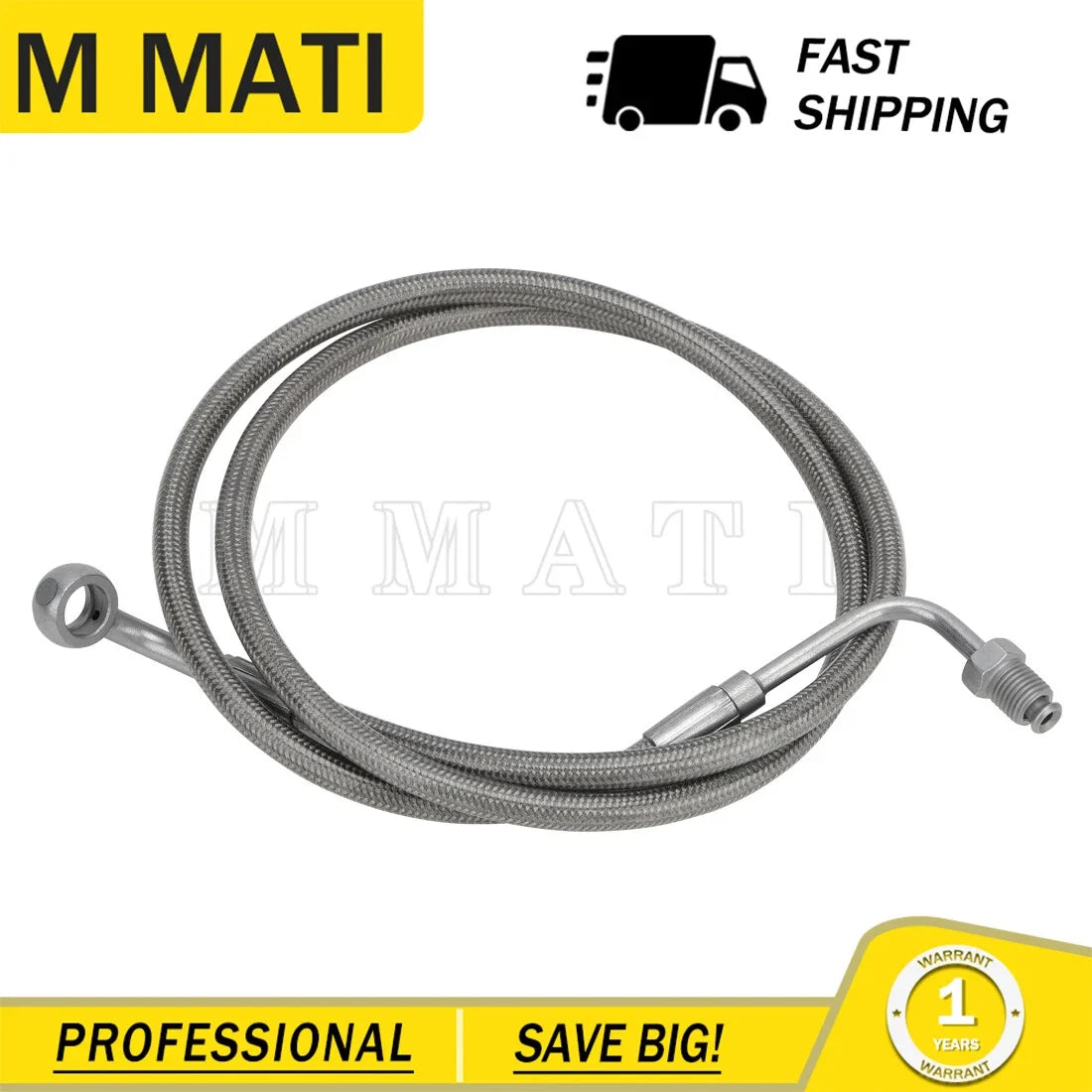 39" Left Rear Brake Line for Polaris Ranger 570 (2014–2021) 1912105