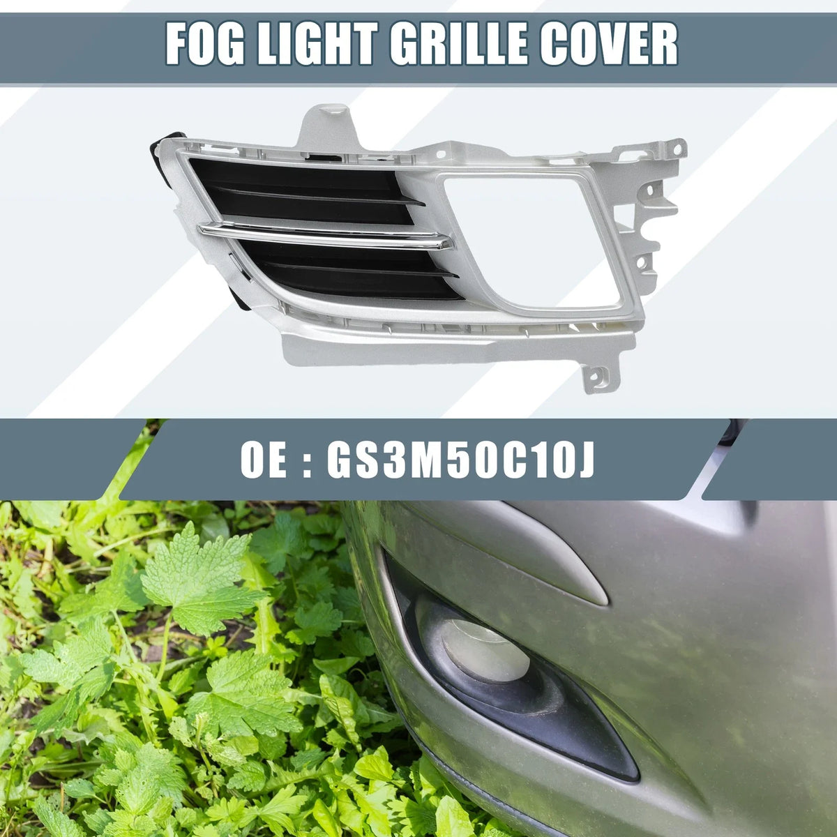 Fog Light Grille Cover for Mazda 6 (No.GS3M50C10J) 