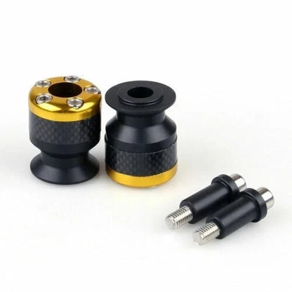 Swingarm Sliders Spools in CNC Carbon Fiber for Universal Motorcycle (6mm)