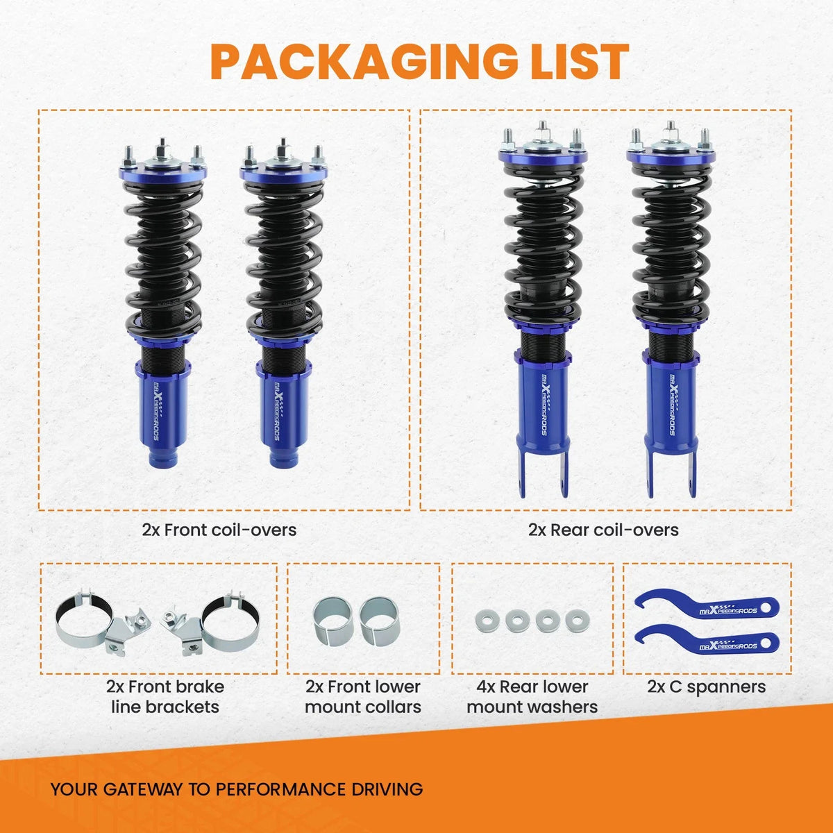 Suspension Coilover Kit for Honda Civic EK 1996-2000