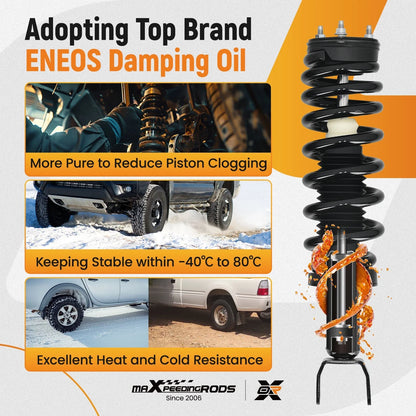 Coil Spring Complete Shocks Struts for 2009-2010 Dodge Ram 1500 4WD