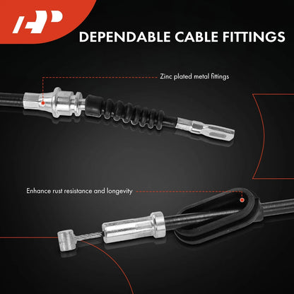 Left Rear Parking Brake Cable for Honda Accord 2003 to 2007