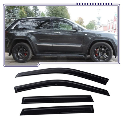 4-Piece Window Visor Set for Jeep Grand Cherokee 2011 to 2021