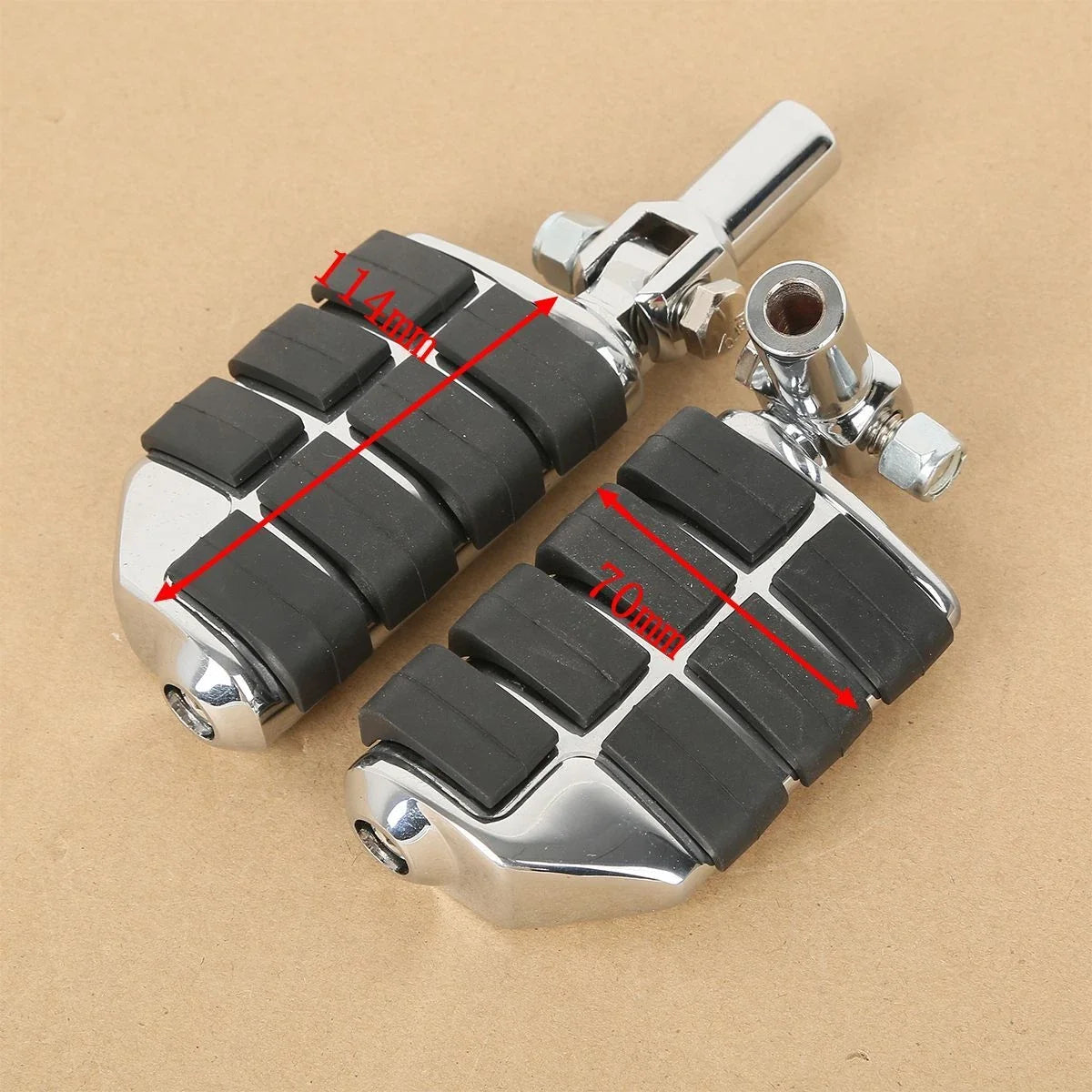 Passenger Support Mounts for Harley Softail Foot Pegs (2000-2006)