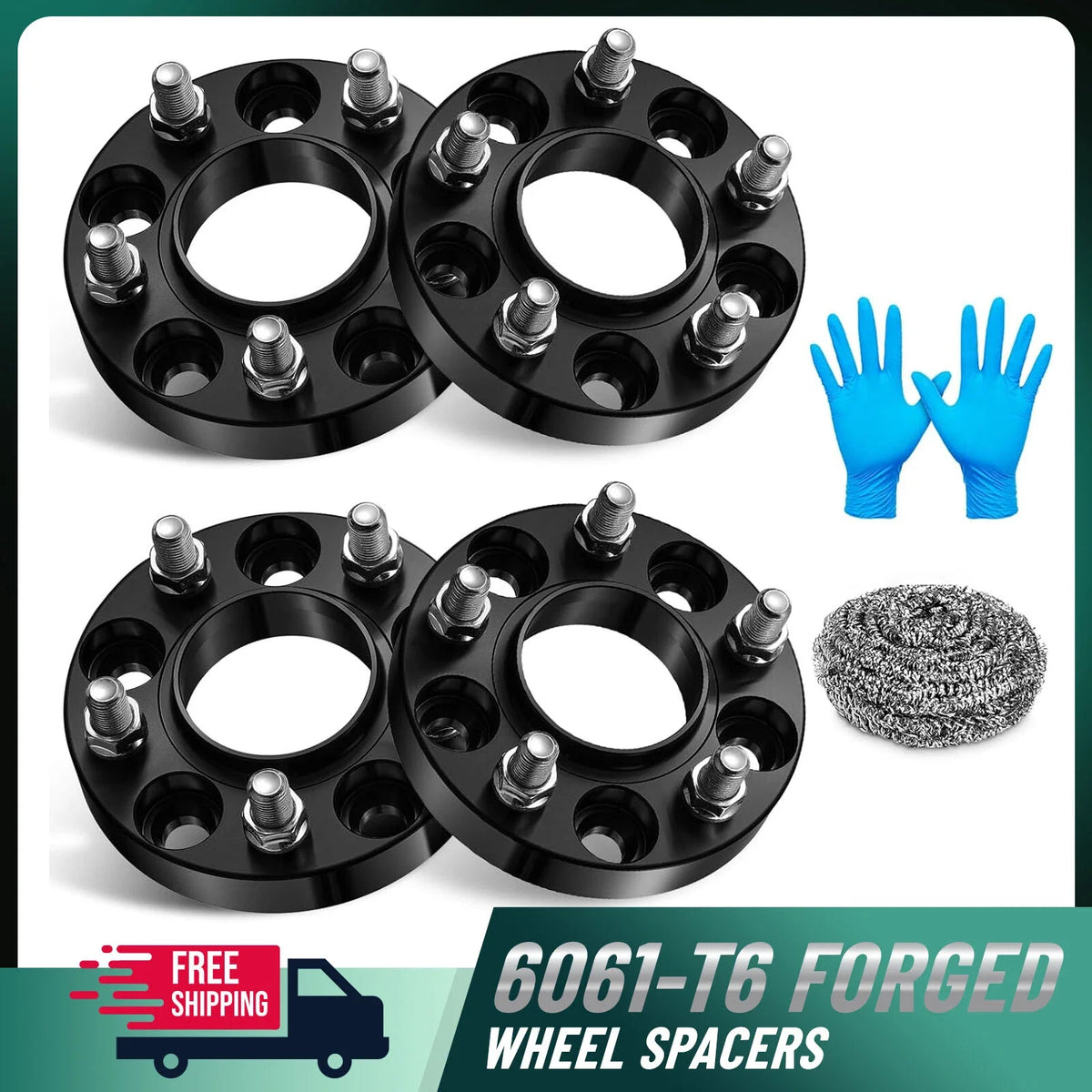 4Pc 1" Hubcentric Wheel Spacers for Dodge Charger (2006–2014)
