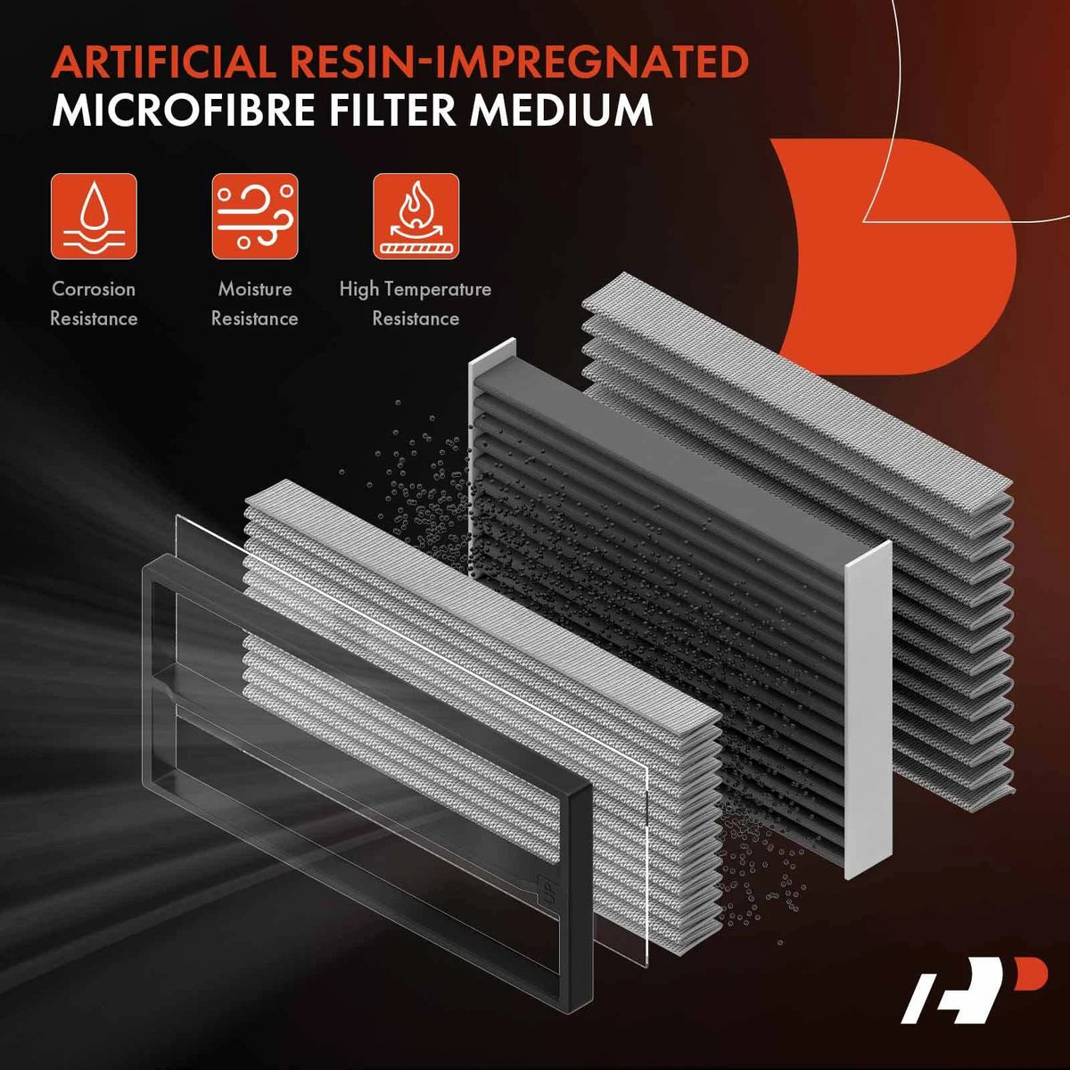 2 Pack Engine Air Filters for Rogue/Rogue Sport/Qashqai 2014-2020