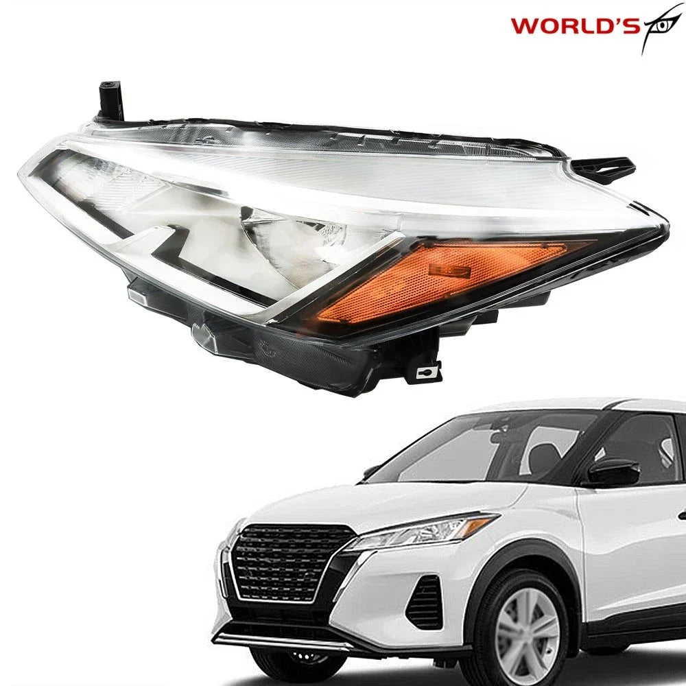 Headlight for Nissan Kicks (2021–2023) Halogen Chrome Driver Side