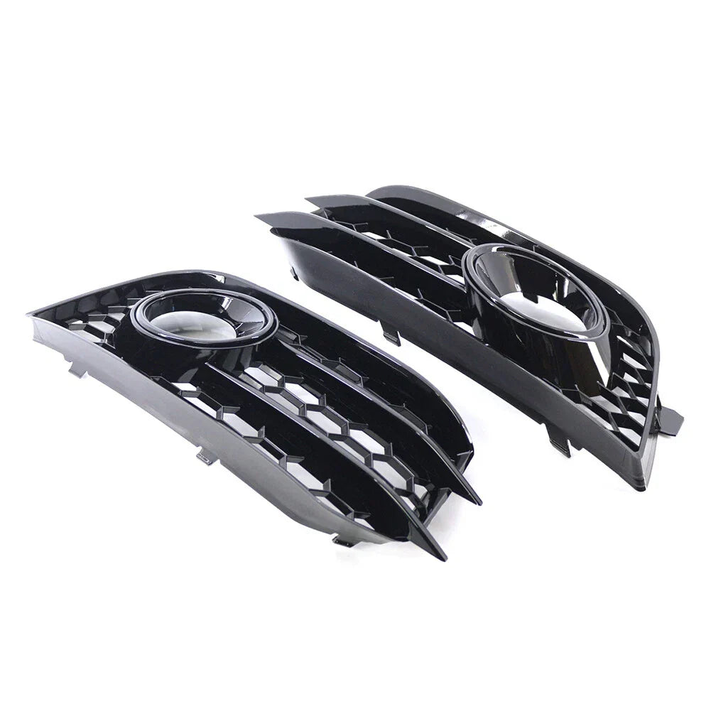 Fog Lamp Grill Cover - Gloss Black Finish for Audi A1 2010-2014