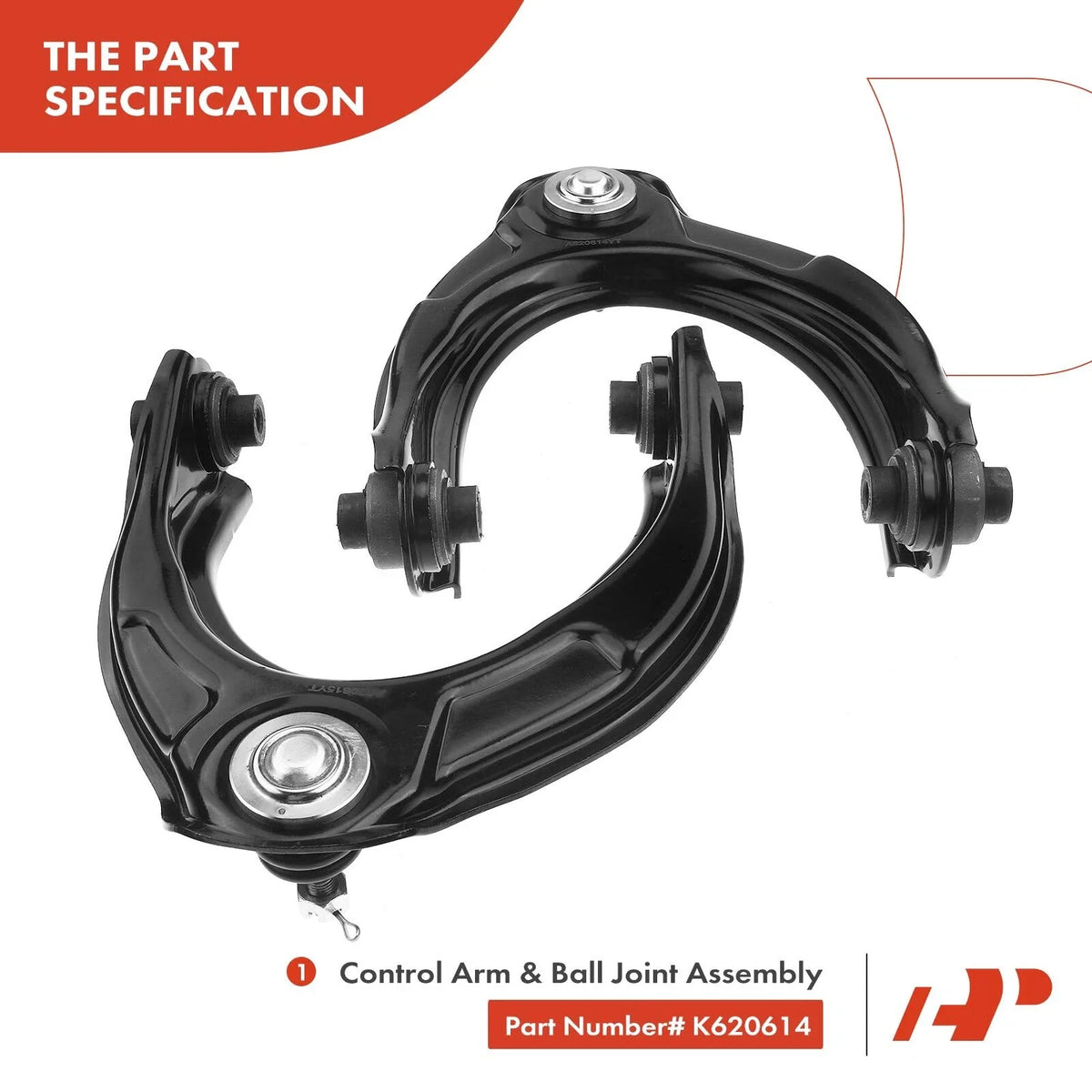 6X Front Upper Control Arms with Ball Joints for Honda Accord 03-07