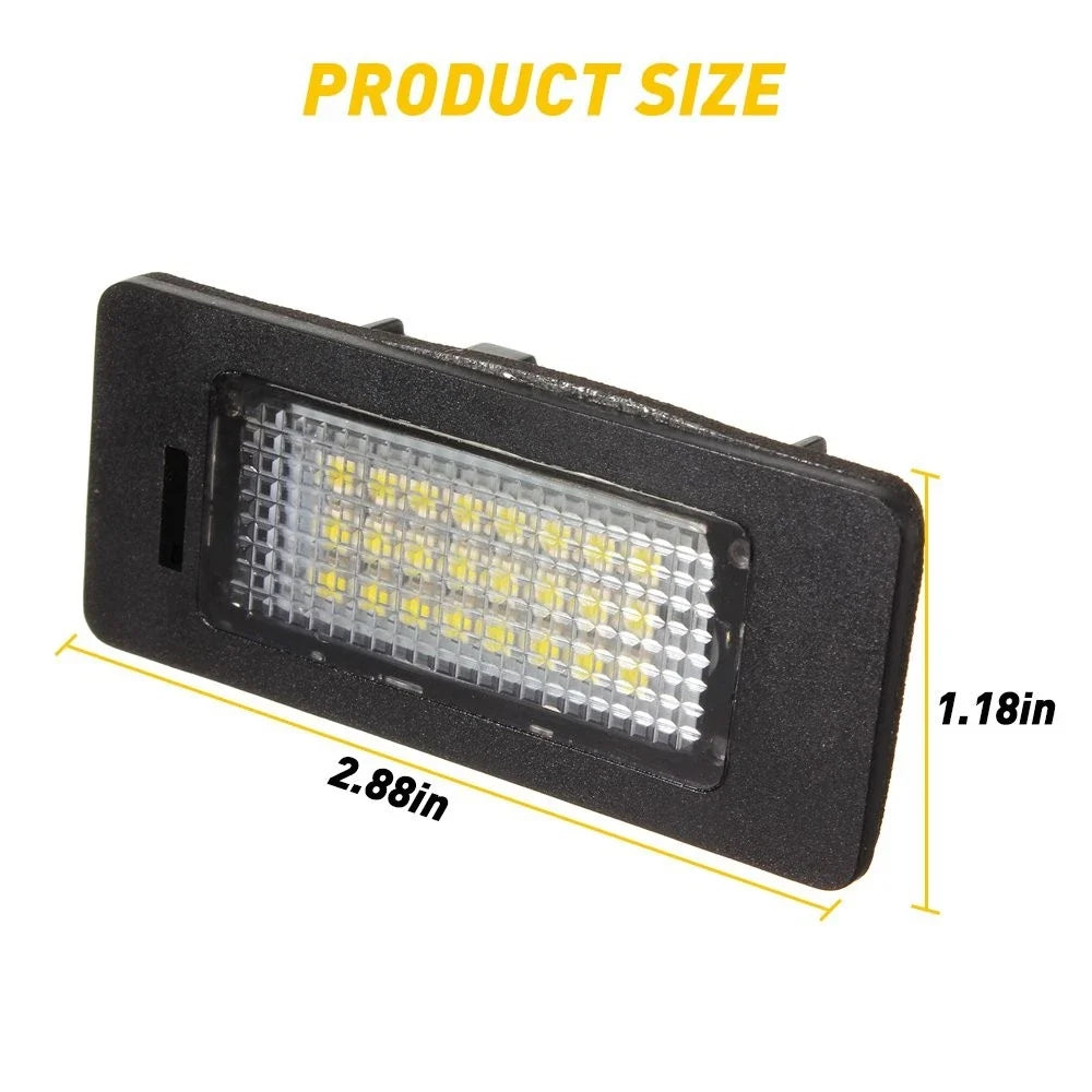 2X Canbus White LED License Plate Light Bulbs for BMW E39 E60 E90 F30 E92 E70