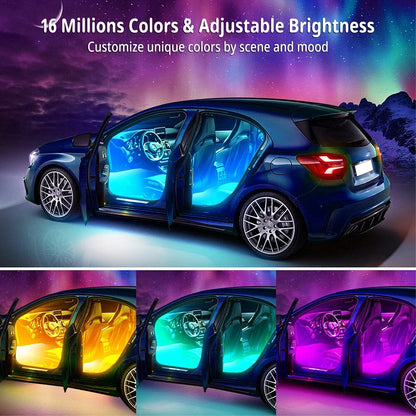 RGB LED Interior Floor Lights for Car (72 LED)